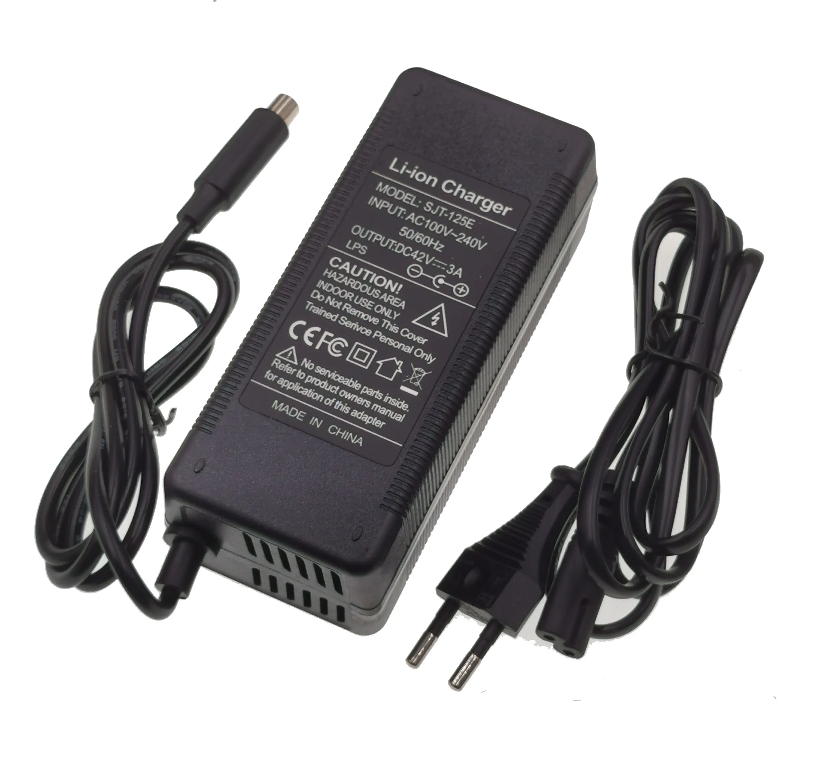 42v 3a Li-ion Battery Charger for 10s 36v Lithium Battery Pack with Rca8mm Connector