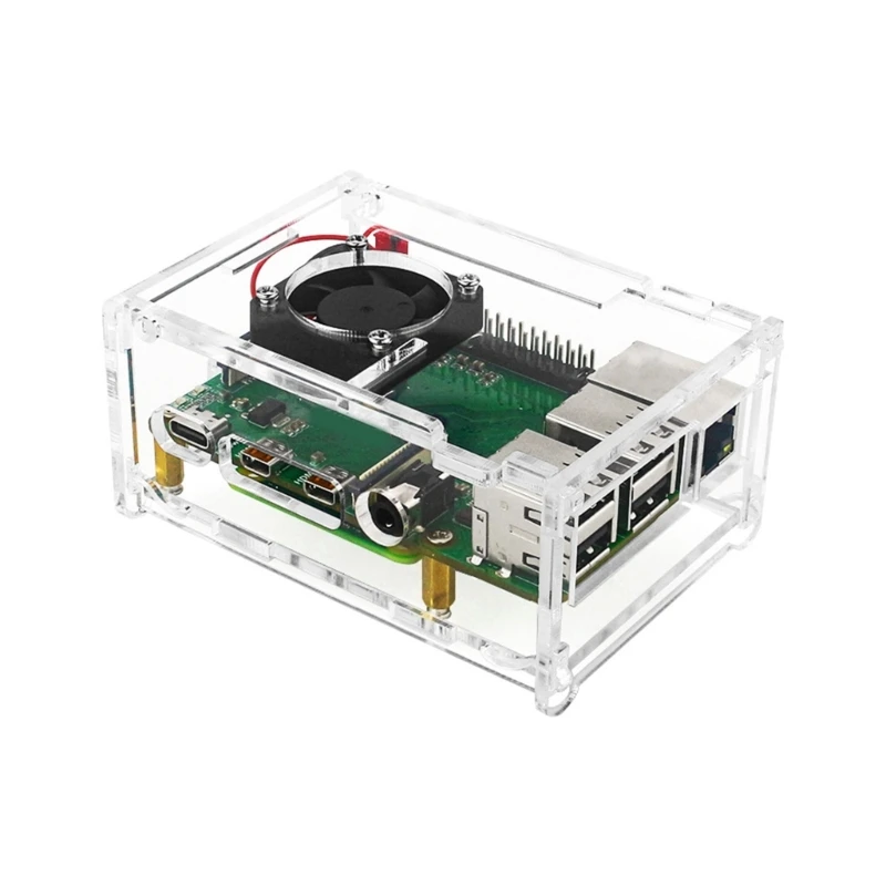 

ForRaspberryPi CM4 to 4B Adapter Expansion Board with USB2.0 x 4 and GPIOAudio Headphone Cooling Fan Case Kit E65C