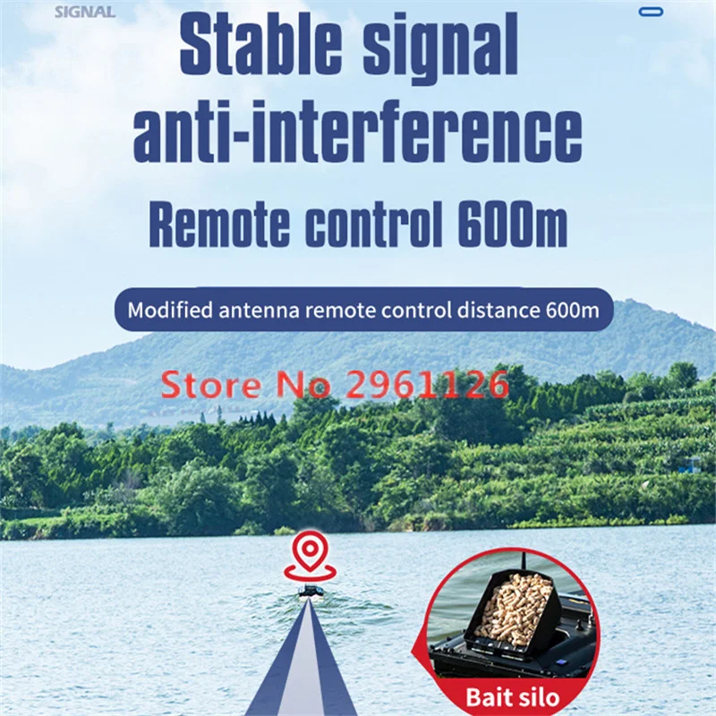 600M GPS Sonar Fish Exploration High Speed Remote Control Bait Boat Model 1.5KG 16GPS Constant Speed Cruise RC Bait Boat Model 4