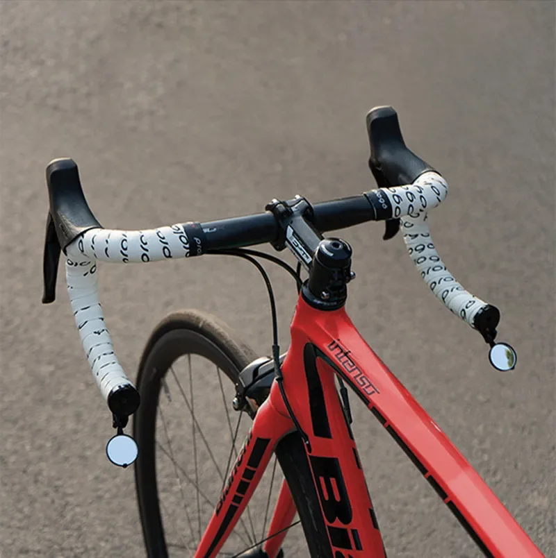 Description Picture 4 of item2pcs Small Rotary Folding MTB Bicycle Mirror Bike Handlebar Rearview Mirror Handle Plug Reflector Special Cycling Accessories
