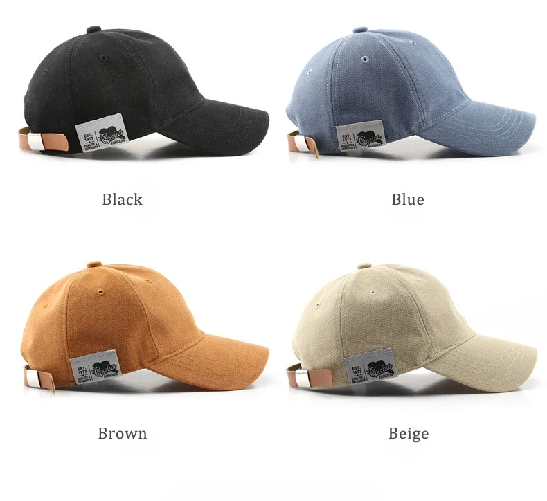 Summer Baseball Cap for Men Women Korean Style Streetwear Sun Hat Cotton Leather Buckle Snapback Caps Outdoor Trucker Hat Unisex