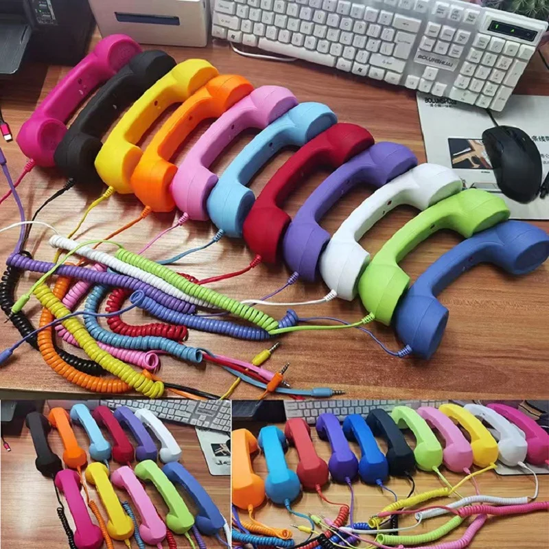 

2022 Hot sales fashion Retro phone handset specifically on the mobile phone anti-radiation mobile phone Headphones free shipping