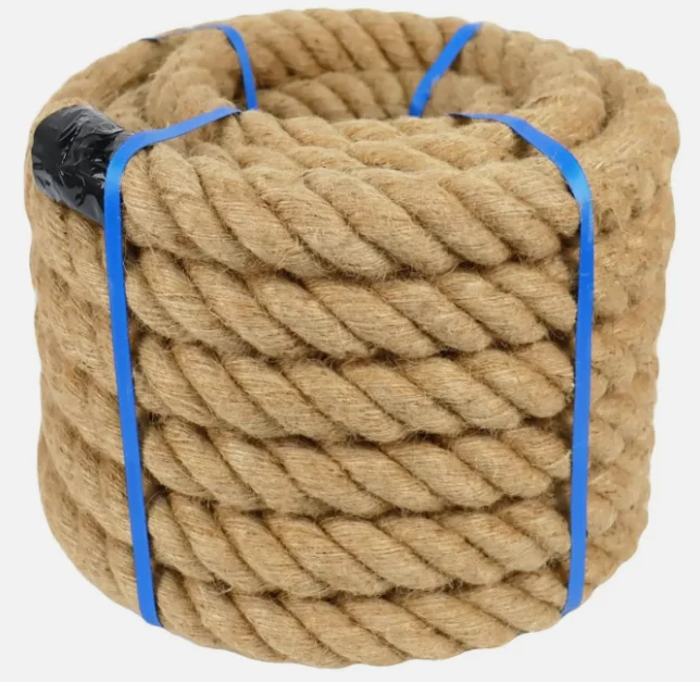 20mm 1-15M Jute Twine Rope Natural Thick Garden Twine String Heavy Duty for Gardening Bundling Crafts Arts Gift Wrapping Packing jute rope