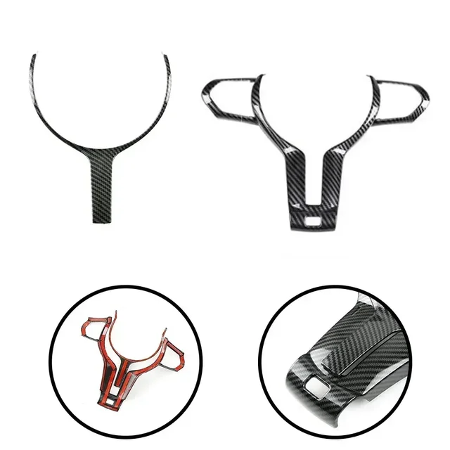 Car Steering Wheel Panel Decoration Cover Trim Moulding Sticker For BMW F Chassis 1 /2/3/4/5/6 SERIES F20 F21 F22 F23 F30 F31 4