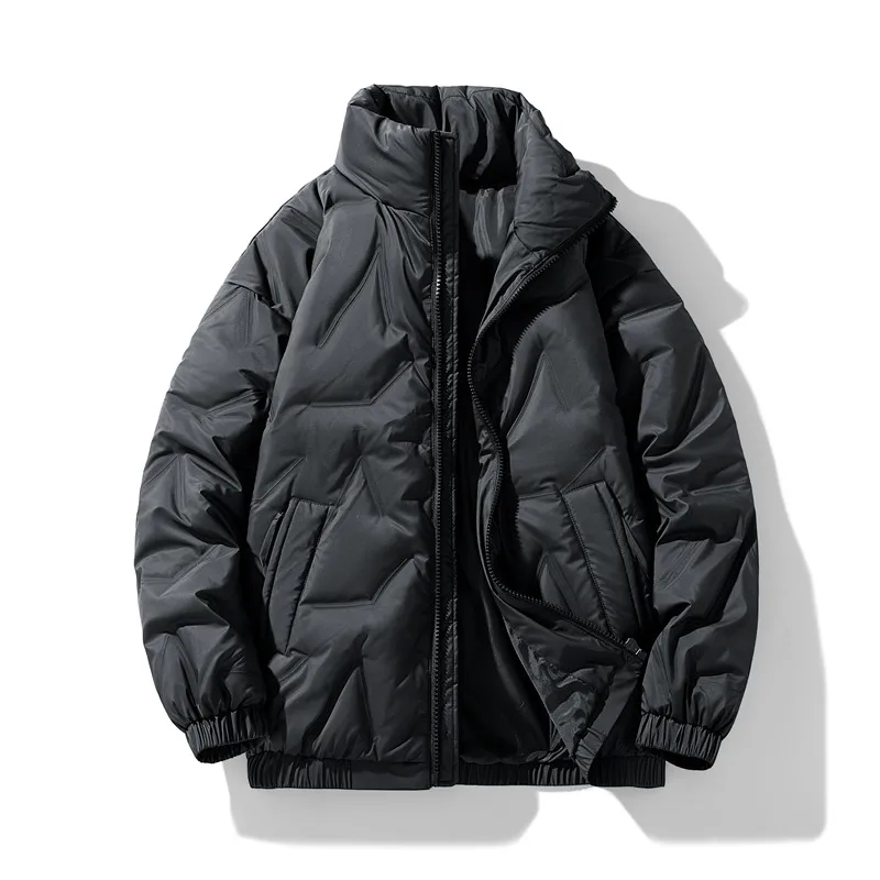 

Winter Down Jacket Male Coats Oversize Windbreak 8XL Plus Size Thick Warm Loose Trench Zipper Waterproof Black Padded Overcoat