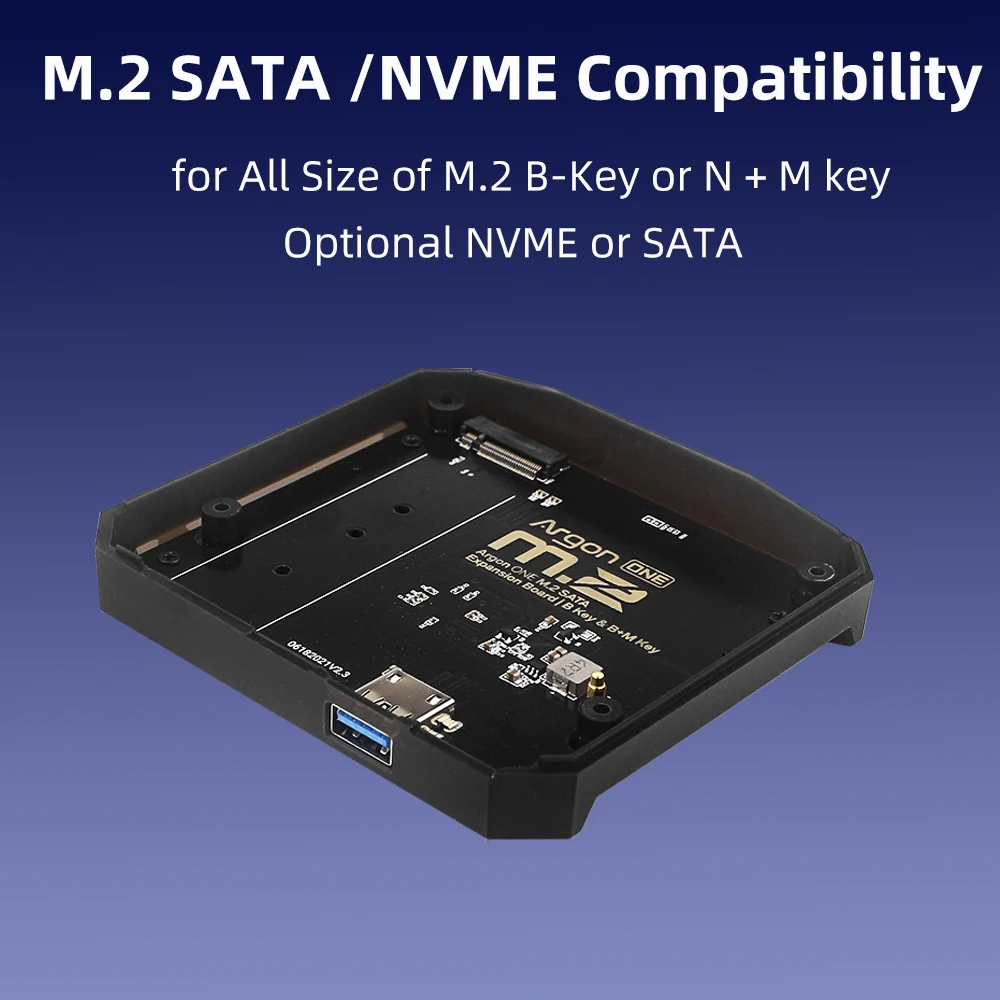 Pi 4, M.2 SSD Slot De Expansão, Ventilador, IR UASP, M.2
