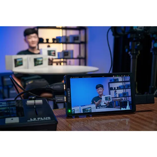 FEELWORLD CUT6S 6 inch 4K 3G-SDI/HDMI Touchscreen On-Camera Monitor Recorder / Monitor 3D LUT Support for Live Stream Recording