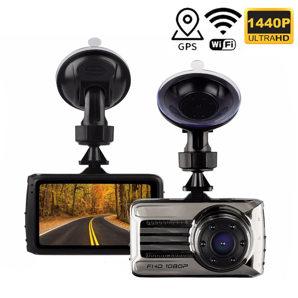 

2K 1440P Car DVR WiFi GPS Dash Cam Drive Video Recorder Vehicle Camera Black Box Night Vision Dashcam Parking Monitor Registrar