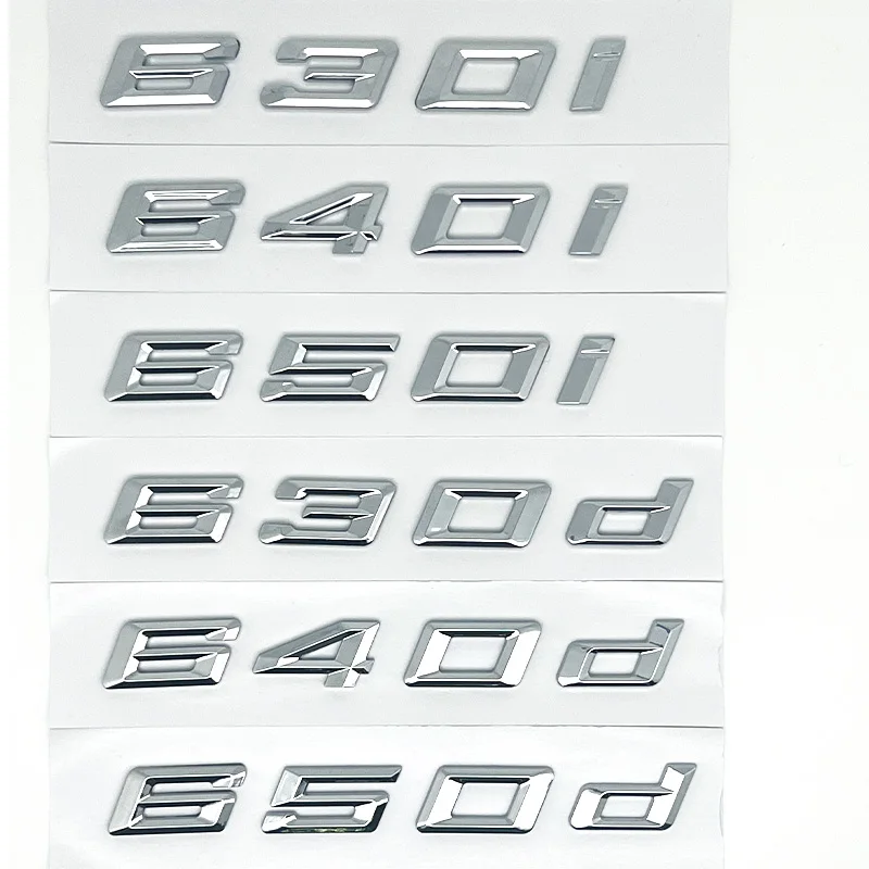 HOKOUPNZNT 1pc 3D ABS Chrome Car Trunk Sticker Logo Emblem