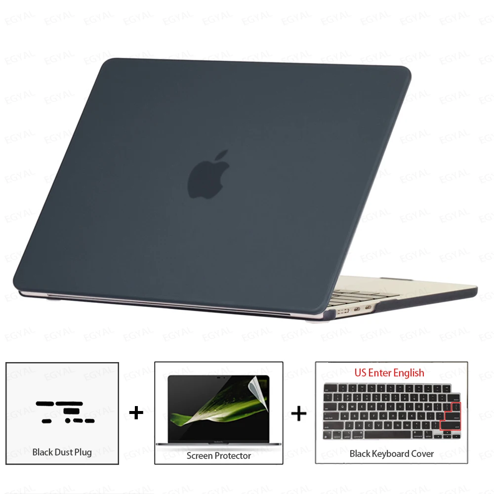 Ultra-Thin Protective Case Set with Dust Plug, Screen Film & Keyboard Cover
