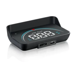 Smart Car HUD: Digital Head - Up Display Speedometer & Windshield Projector with Water Temp, Voltage, and Overspeed Alerts (Head Up Display)