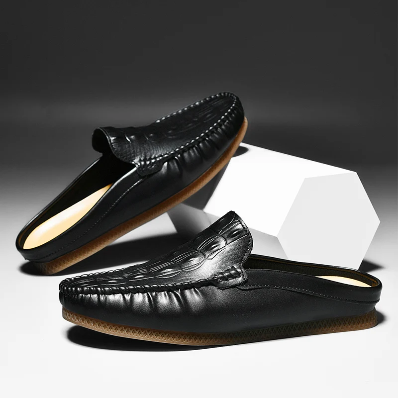 Summer New Business Leisure Outdoor Sports Soft Sole Comfortable Fashion Loafer Muller Men's Shoes