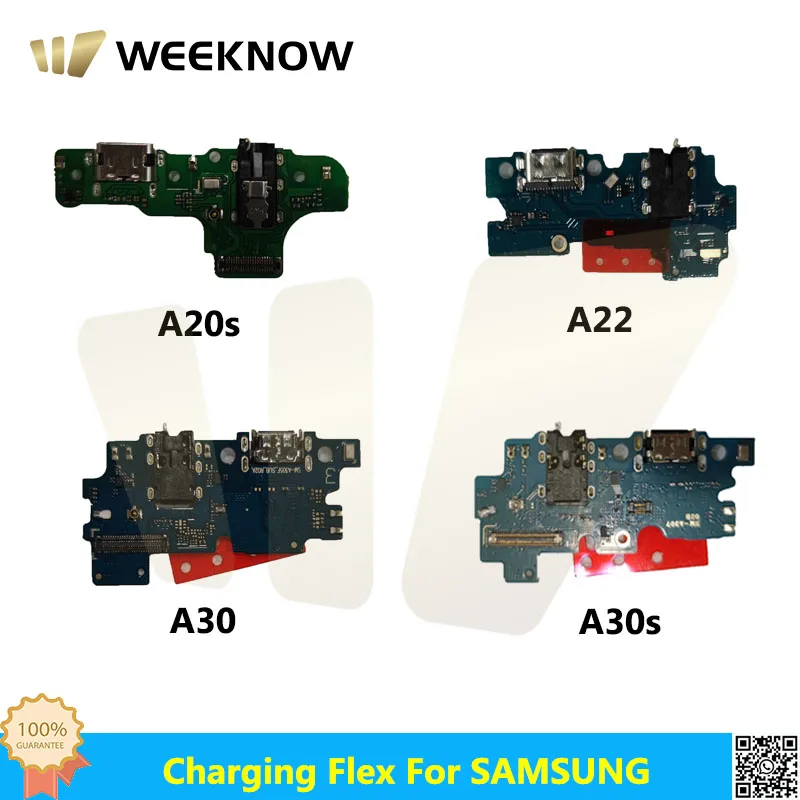 

USB Charger Dock Connector Board Fast Charging Port Flex Cable For Samsung A20s A22 A30 A30s Charging Plate Flex