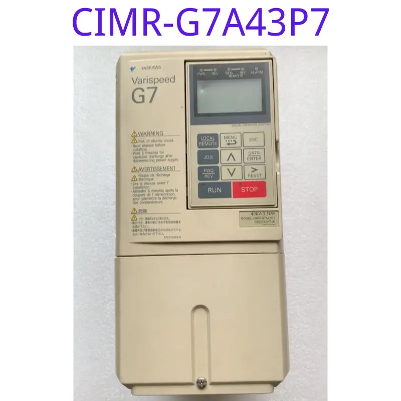 

Used G7 frequency converter CIMR-G7A43P7 380V 3.7KW functional test intact