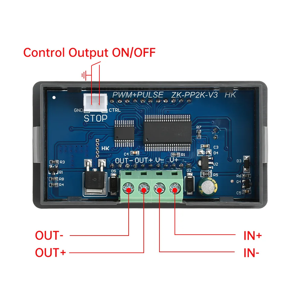 ZK-PP2K PWM Signal Generator 8A Driver Module for Motor/Lamp Dual