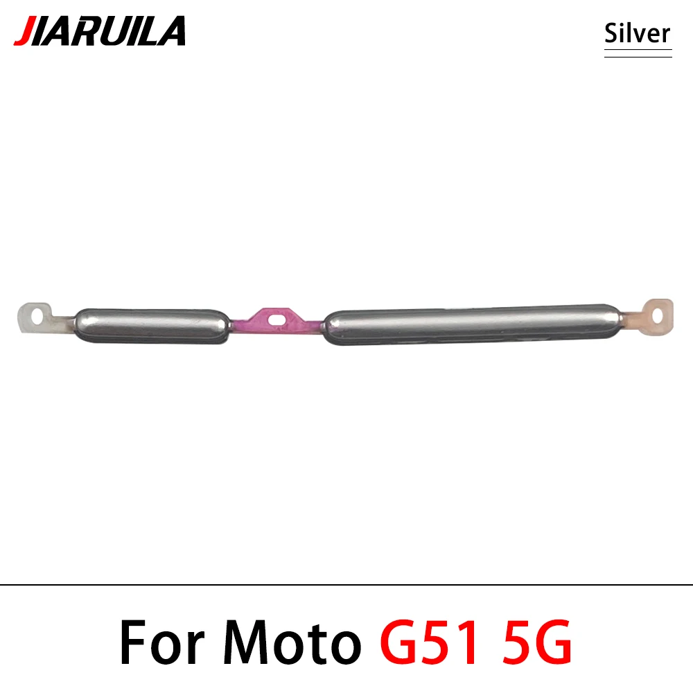 측면 볼륨 버튼 + 전원 켜기/끄기 버튼 키 교체 부품 모토 G71 G60S G60 G41 G51 5G G Pure용