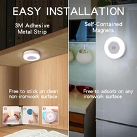 1-6 pièces économie d'énergie LED veilleuses capteur tactile 3 couleurs réglable mur lampe de nuit USB Rechargeable magnétique chambre allée chambre 6