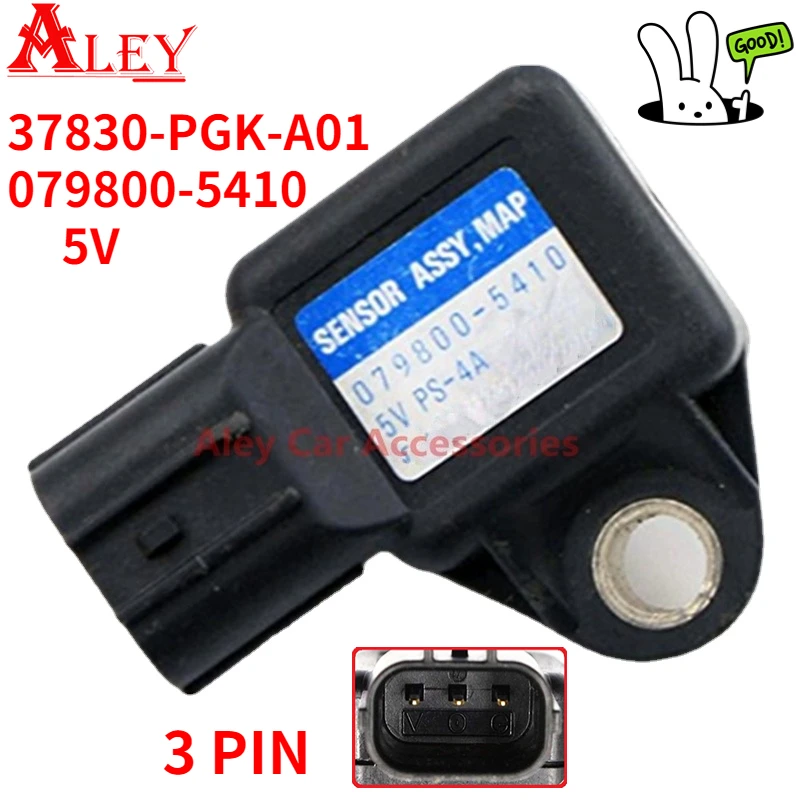 079800-7590 Sensor Air Intake Manifold Pressure Sensor MAP With Connector Plug For 1014054 - View #4