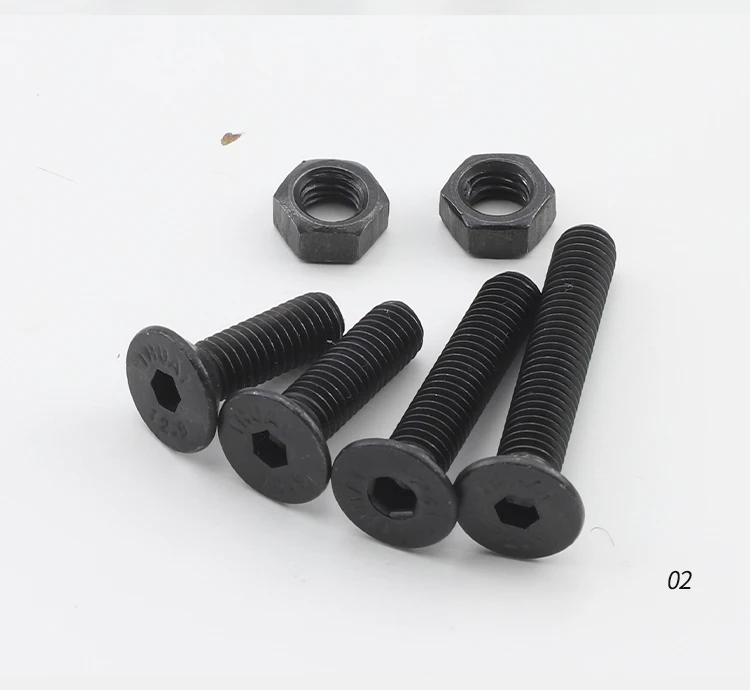 Set, Cabeça sextavada plana, Tomada Cap, Parafusos