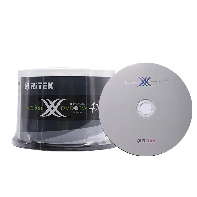 Ritek Excellent 1-4X DVD+RW Rewriteable Blank Disc 12CM 120Min/4.7GB Disk For Data And Video 1PCS/2PCS/5PCS
