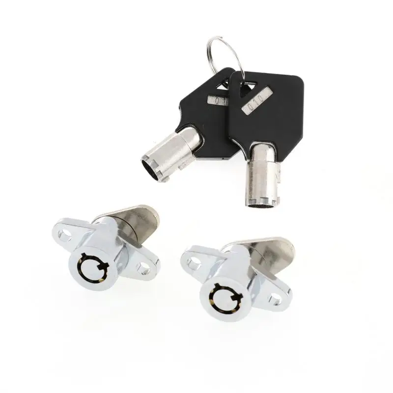 Bid4ze Motorcycle Saddlebag Lock Kit For Harley Touring Models (1992-2013) - Includes 2 Keys & Mounting Brackets
