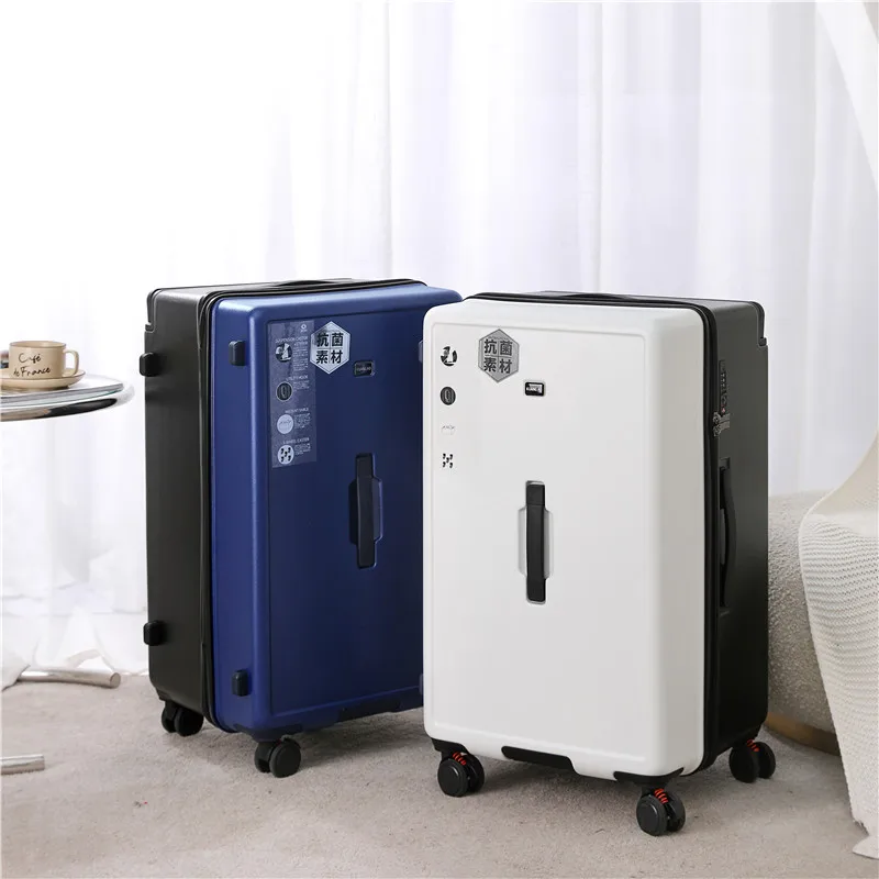 High Quality Large Capacity Wide pull rod Luggage Unisex Adult Trolley Case Thickened Password Suitcase 30-Inch Universal Wheels