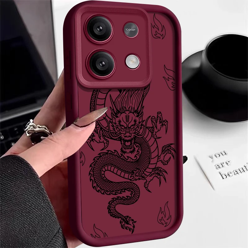 Dragon Pattern Soft TPU Silicone Phone Case