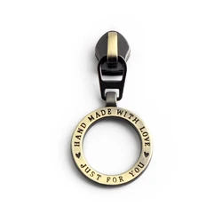 Versatile Metal Zipper Pull Repair Kit for DIY Garments and Sewing Projects - 5# Sliders (Brass)