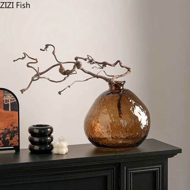 Minimalist Brown Glass Vase 1