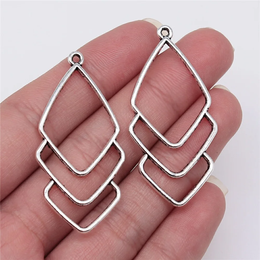 Breloques Goutte Triangulaire Argent Sterling (lot De 2) - Pour Boucles D'oreilles, DIY