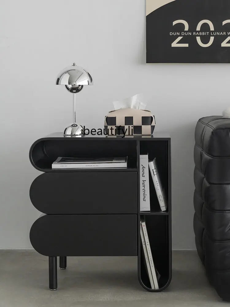 

Nordic Bedside Table Bedroom Modern Minimalist Bedside Storage Cabinet Locker Side Cabinet