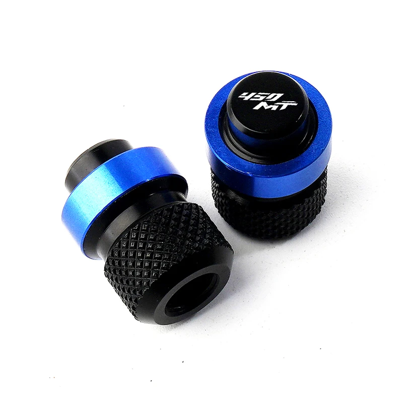 Motorcycle Accessories Kickstand Foot Stand Enlarger Pad & Tire Valve Caps