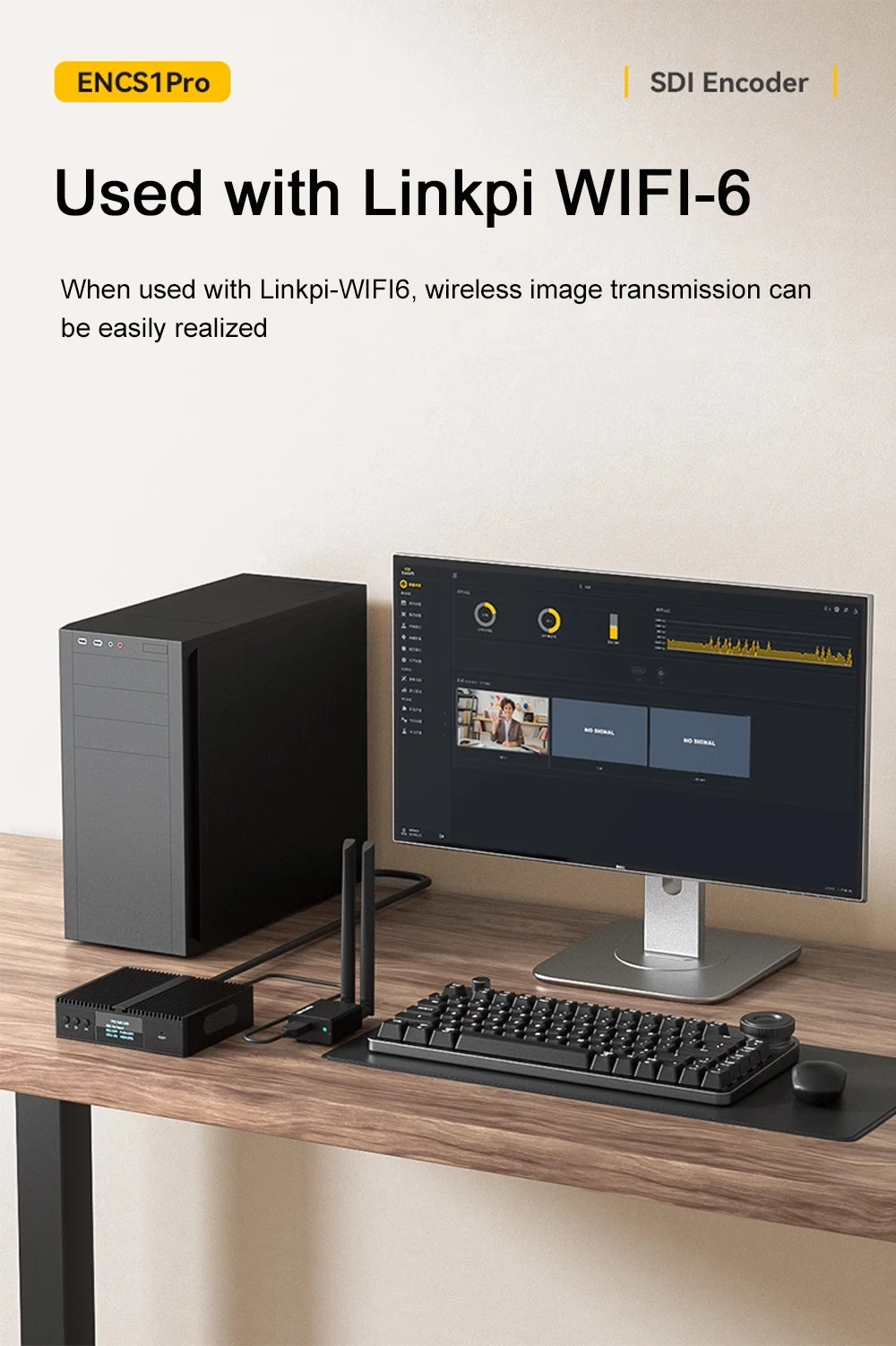 Link Pi ENCS1Pro 12G-SDI Video Codec 4K60 12G SDI Encoder H.265 Live Streaming B