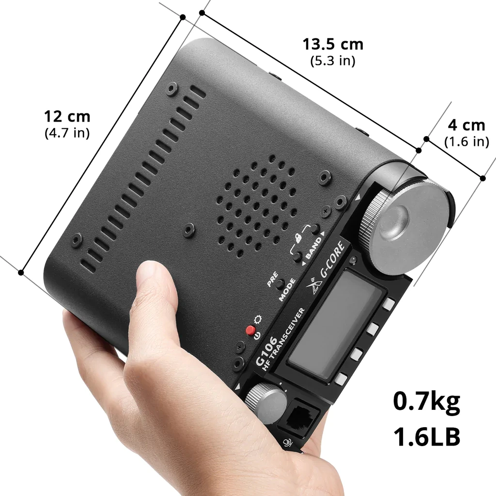 New G-CORE SDR Amateur Radio XIEGU G106C SSB/CW Moblie Radio HF Transceiver Ham QRP 4