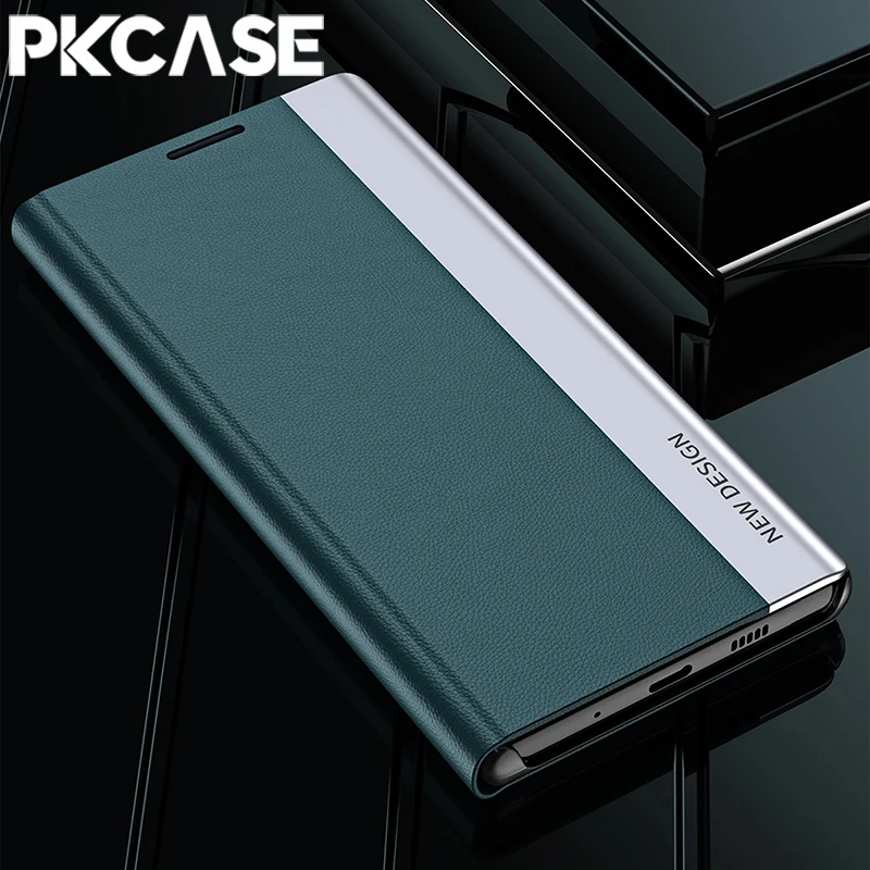 Magnetic Flip Leather Phone Case with Kickstand Feature