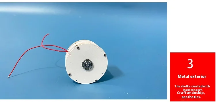 Mini miniature disc type ironless generator with low speed, high efficiency,  co