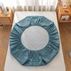 Waterproof Fitted Sheet Quilted Mattress Cover Mattress Protector for Home Hotel Twin Full Quuen King 160x200 140x200 Bed Cover 3