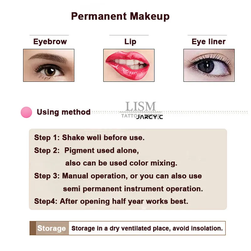 8ml microblading pigment semi permanent makeup tattoo ink black eyebrow lips eyeliner color pigmentos for tattoo art tattoo ink,tattoo ink pigment