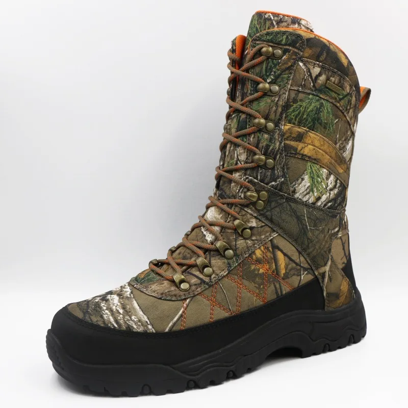

Men's Waterproof and Breathable High Top Camouflage Boots for Foreign Trade Popular Anti Splash Slip Hunting Shoes
