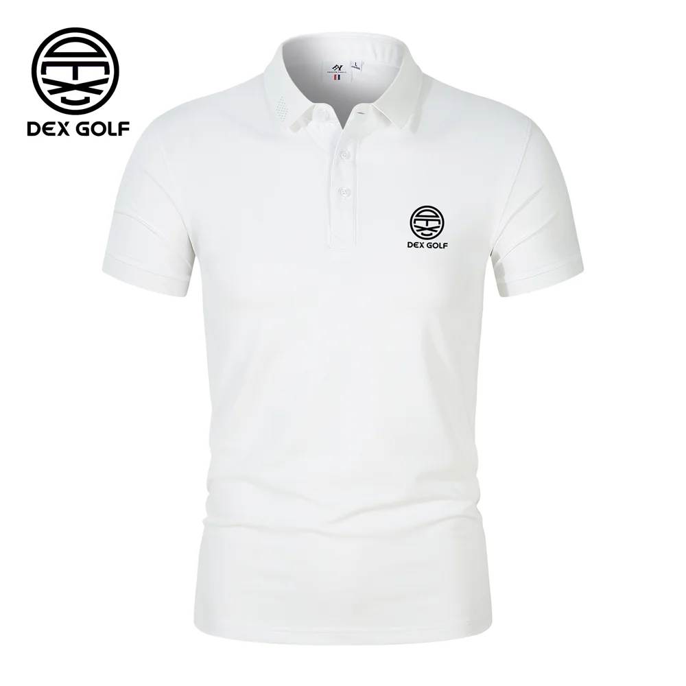 

DEX Golf Tops Summer Men's and Women's Casual Business Short Sleeves T-shirt Fashion Outdoor Sports Quick drying Golf Polo Shirt