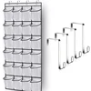 24 Pockets Over the Door Shoe Organizer Large Mesh Pockets With 4 Hooks Transparent Fabric Shoe Rack Storage Bag For Bedroom 2