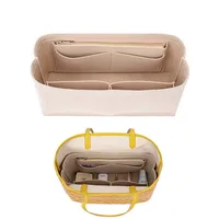 Sac à insérer en feutre, organisateur de cosmétiques, fourre-tout Goyard, sacs de maquillage avec fermeture éclair, pochette intérieure adaptée aux sacs à main de luxe pour femmes 1