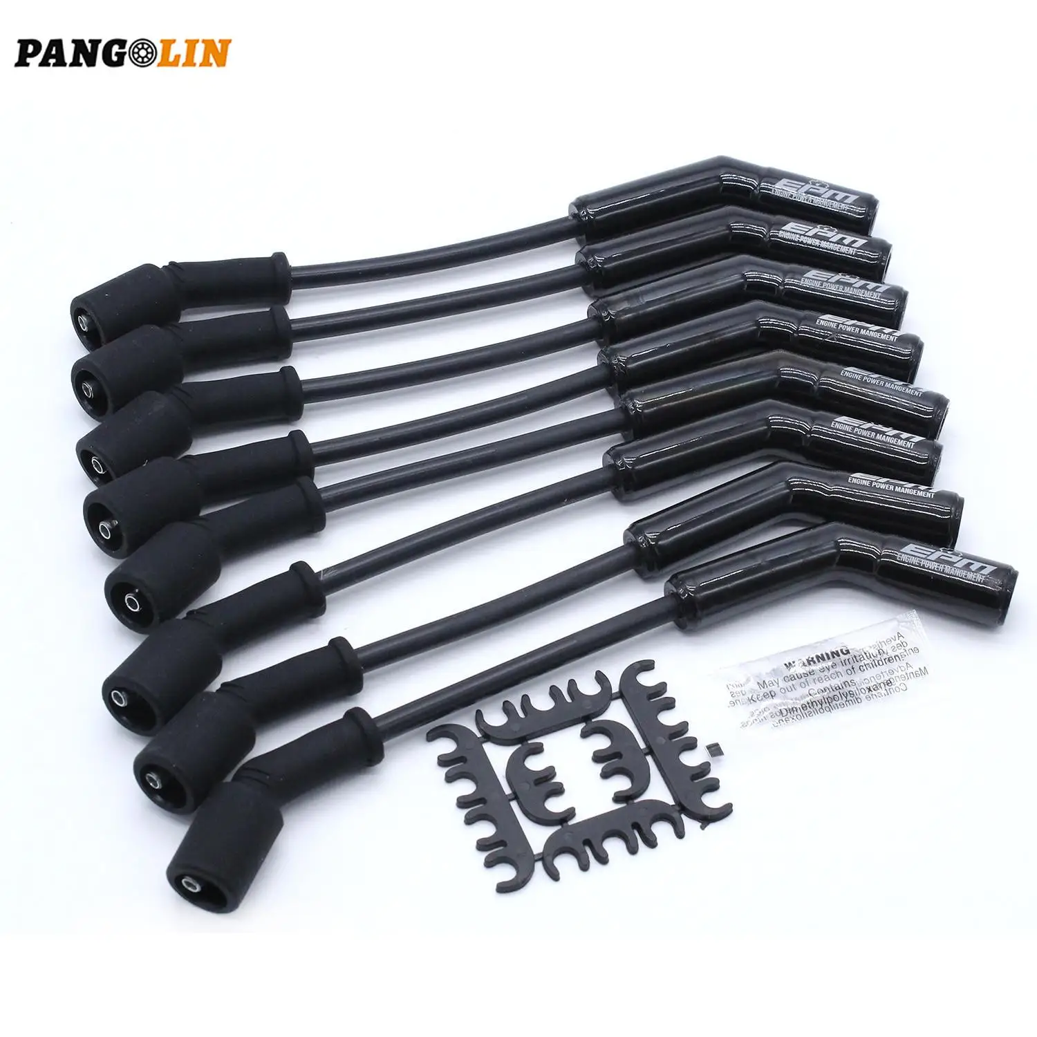 Ceramic Black 500 Ohms/ft High Performance Spark Plug Wire Set 9070CK