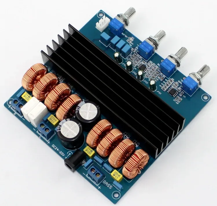DC24V-DC32V 2.1 채널 디지털 파워 앰프 보드, 클래스 D 앰프 보드, TPA3116 너머 TDA7498, 200W + 100W + 100W