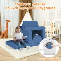 Canapé de jeu modulaire pour enfants, canapé sectionnel pour enfants, meubles de chambre à coucher et de salle de jeux pour tout-petits, mousse convertible et coussin de sol 5