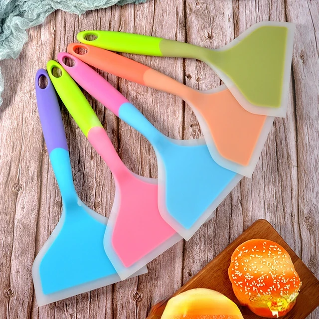 Kitchen Silicone Non-stick Cooking Utensils Shovel Pizza Spatula Scraper  Tools