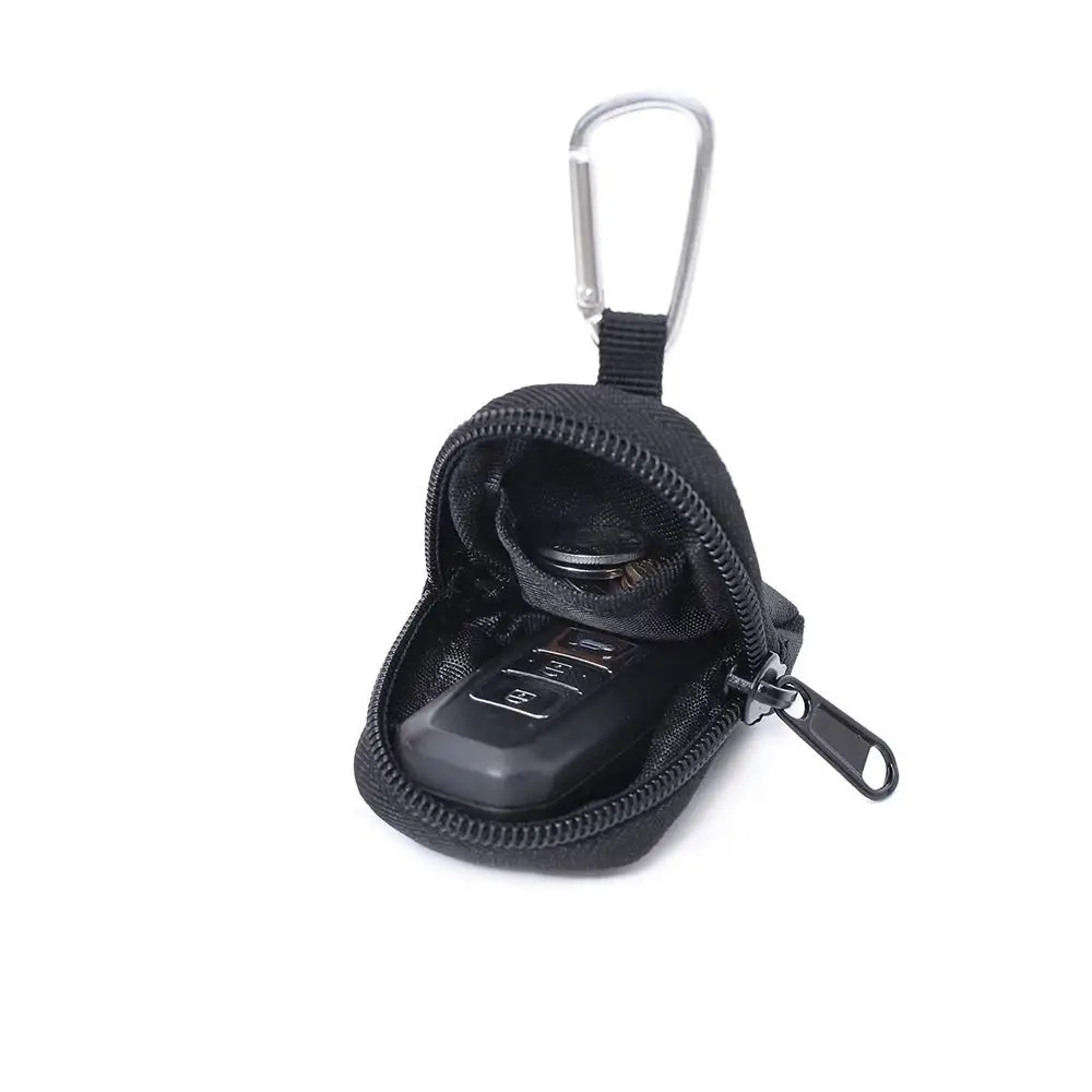 Wear-Resistant Outdoor Coin Purse Zipper Earphone Pouches Functional Key Bag Belt Waist Pouch with Buckle Outdoor Waist Bag