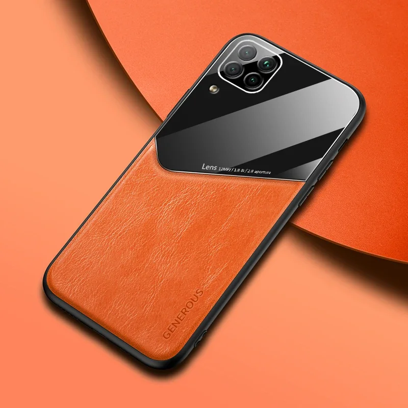 Shockproof Magnetic Leather Car Holder Case with TPU Bumper