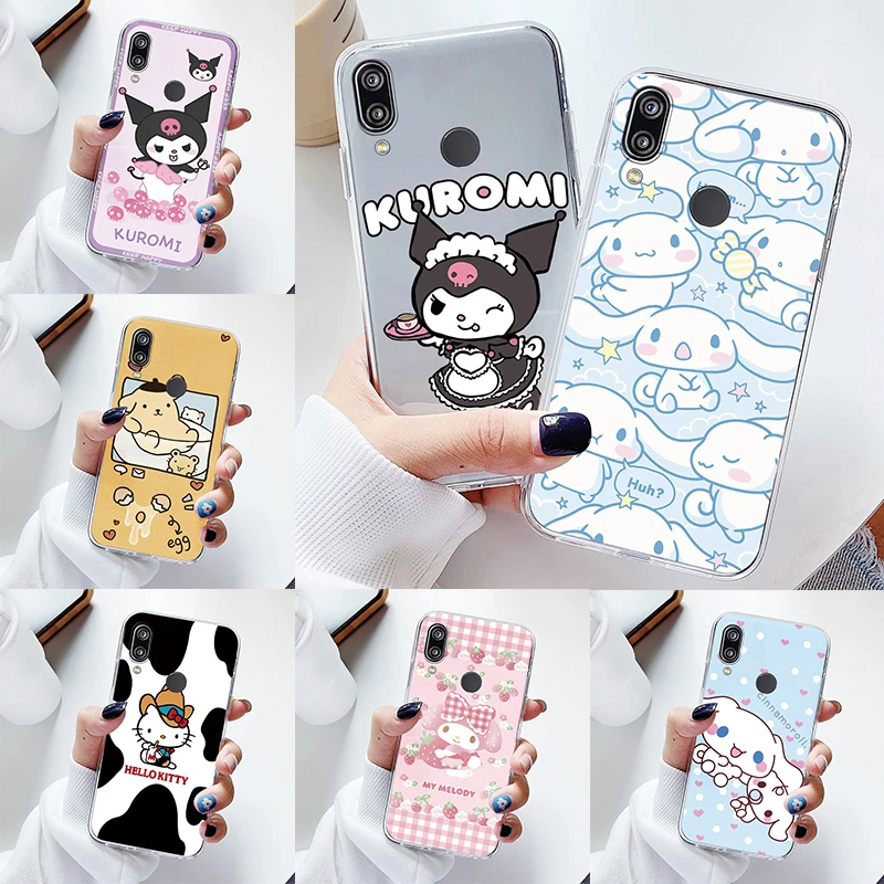 Custodia Per Huawei P20 2018 P20 Lite P 20 Pro Cover Posteriore Per Cartoni Animati Sanrio Cute Soft Funda Trasparente Per Huawei P20 2018 Cinnamoroll