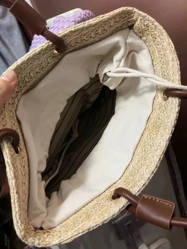 Bolso de paja de gran capacidad